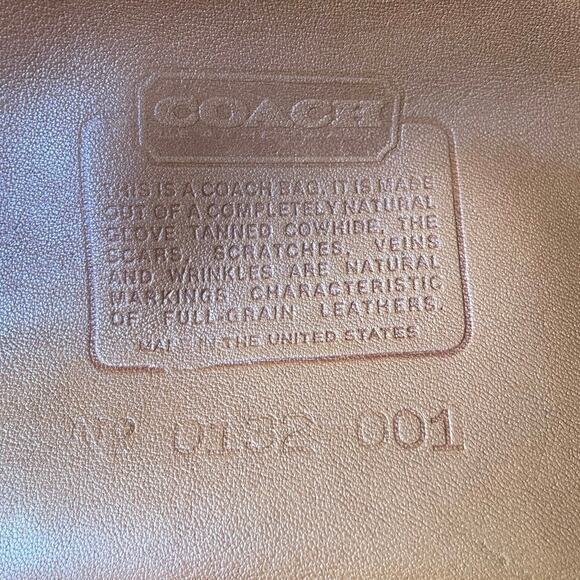 Vintage Coach 4065 British Slouchy Fall Tote Made in USA Quiet Luxury Classic - Picture 7 of 15